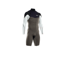 Cargar imagen en el visor de la galería, ION Men Wetsuit Element 2/2 Shorty Longsleeve Front Zip 2022
