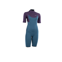 Load image into Gallery viewer, ION Women Wetsuit Element 2/2 Shorty Shortsleeve Back Zip 2024
