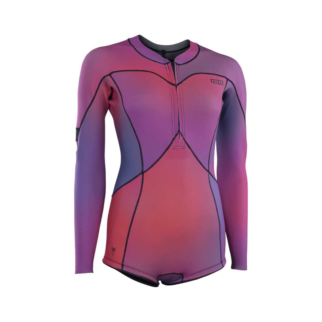 ION Women Wetsuit Amaze Hot Shorty 1.5 Longsleeve Front Zip 2024