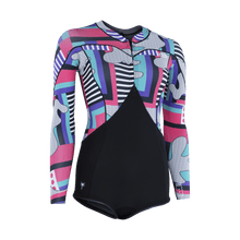 Load image into Gallery viewer, ION Women Wetsuit Amaze Hot Shorty 1.5 Longsleeve Front Zip 2024
